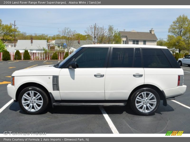 Alaska White / Sand/Jet 2009 Land Rover Range Rover Supercharged