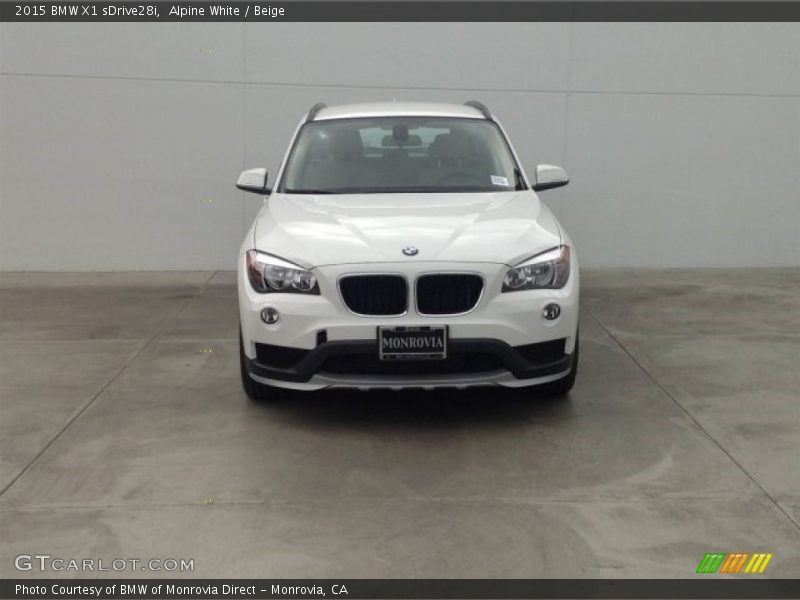 Alpine White / Beige 2015 BMW X1 sDrive28i