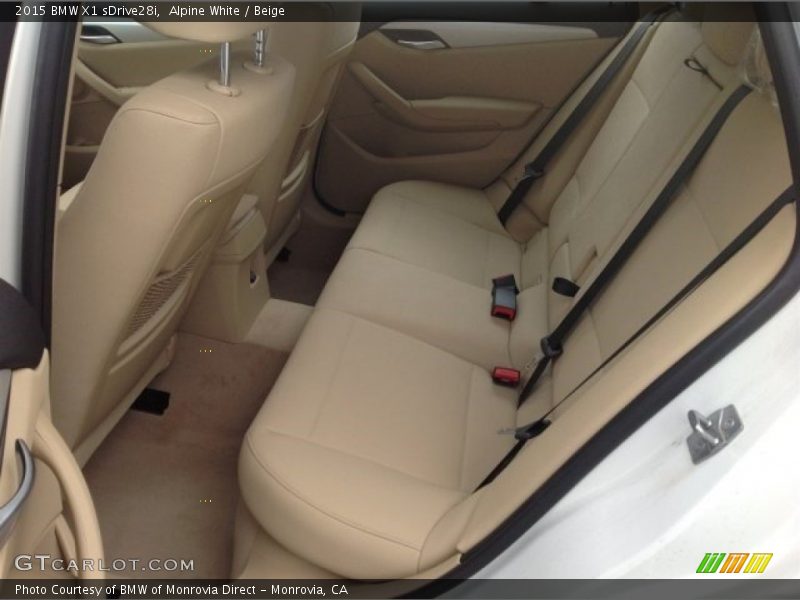 Rear Seat of 2015 X1 sDrive28i