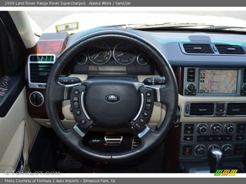 Alaska White / Sand/Jet 2009 Land Rover Range Rover Supercharged