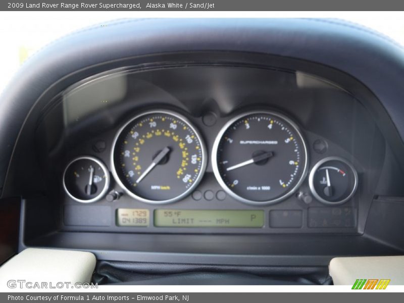 Alaska White / Sand/Jet 2009 Land Rover Range Rover Supercharged
