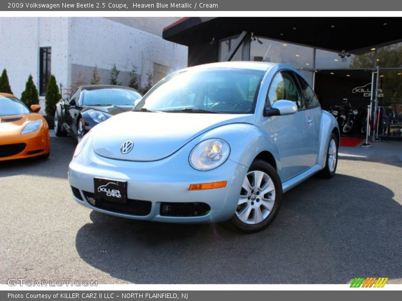 Heaven Blue Metallic / Cream 2009 Volkswagen New Beetle 2.5 Coupe