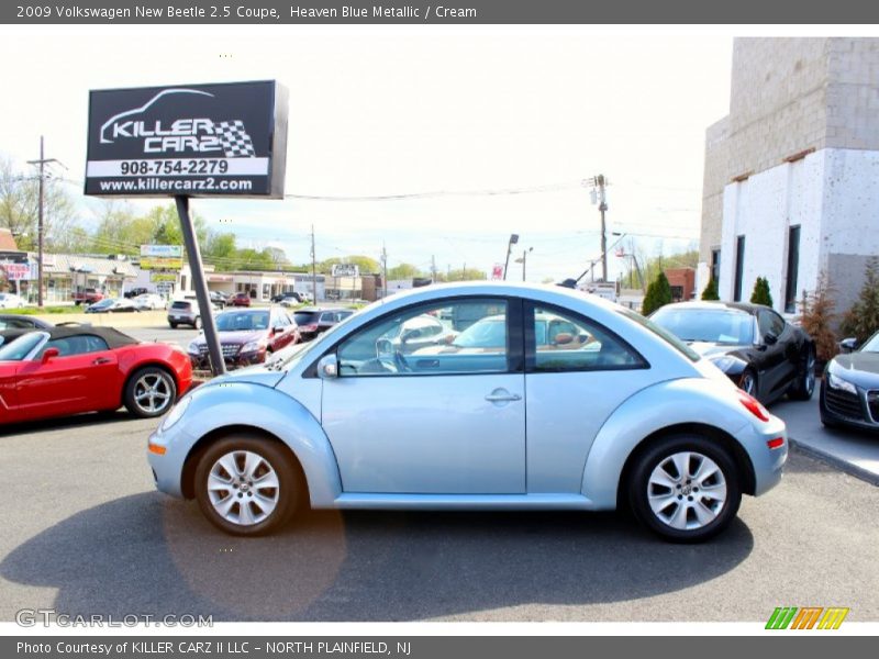 Heaven Blue Metallic / Cream 2009 Volkswagen New Beetle 2.5 Coupe