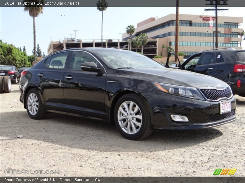 Ebony Black / Beige 2014 Kia Optima EX