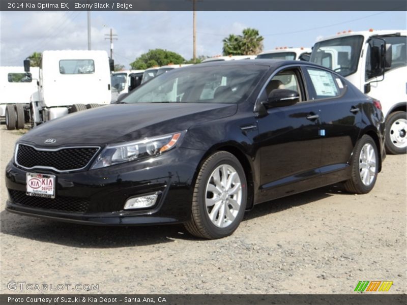 Ebony Black / Beige 2014 Kia Optima EX