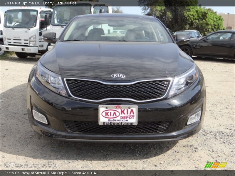 Ebony Black / Beige 2014 Kia Optima EX