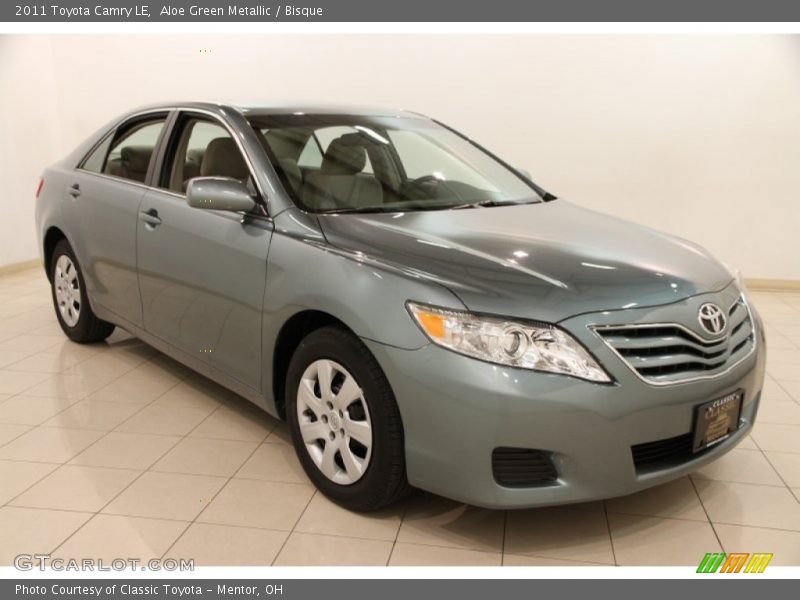 Aloe Green Metallic / Bisque 2011 Toyota Camry LE