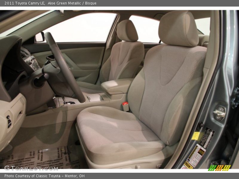 Aloe Green Metallic / Bisque 2011 Toyota Camry LE