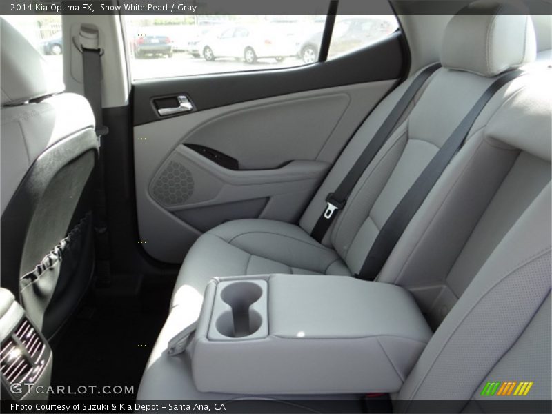 Snow White Pearl / Gray 2014 Kia Optima EX