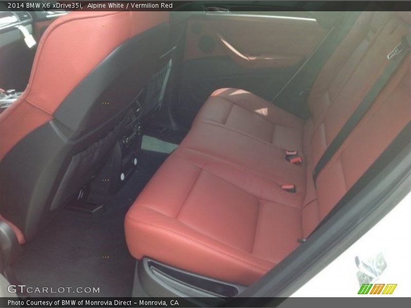Alpine White / Vermilion Red 2014 BMW X6 xDrive35i