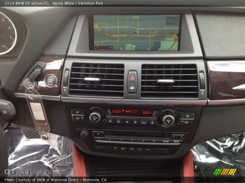 Alpine White / Vermilion Red 2014 BMW X6 xDrive35i
