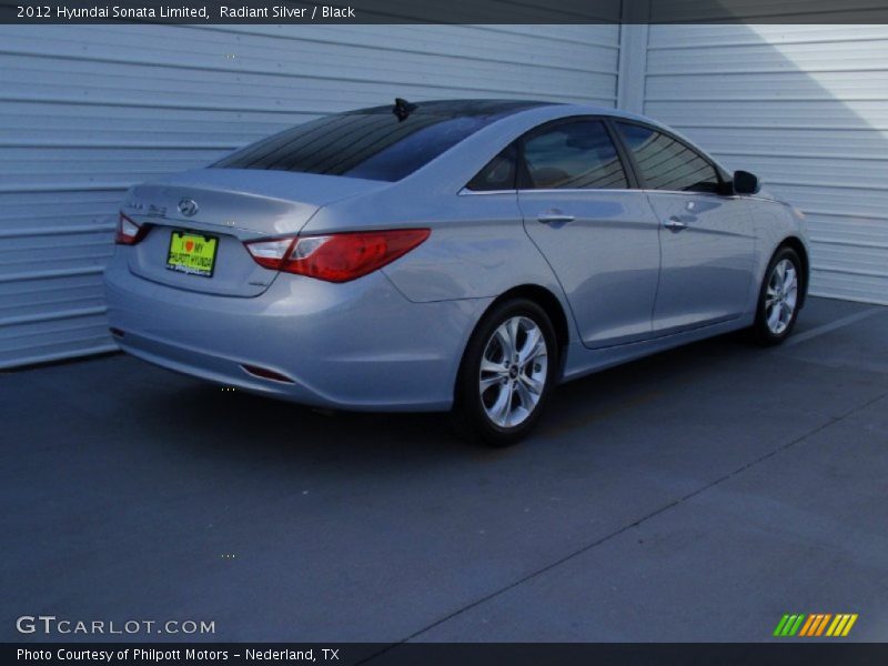 Radiant Silver / Black 2012 Hyundai Sonata Limited