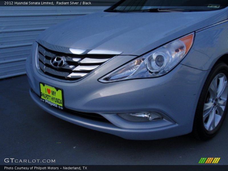 Radiant Silver / Black 2012 Hyundai Sonata Limited