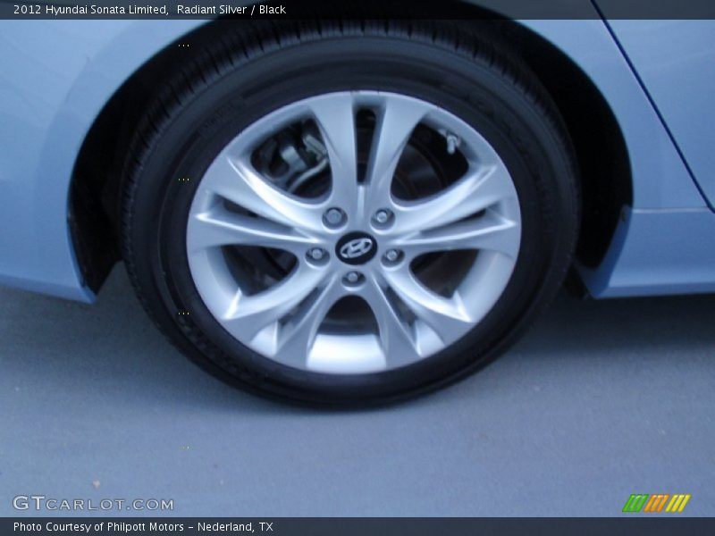 Radiant Silver / Black 2012 Hyundai Sonata Limited
