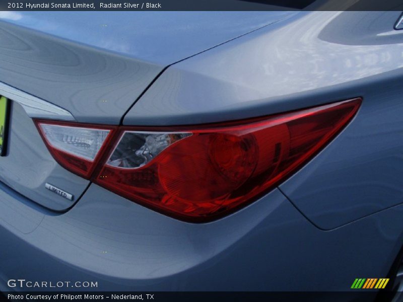 Radiant Silver / Black 2012 Hyundai Sonata Limited