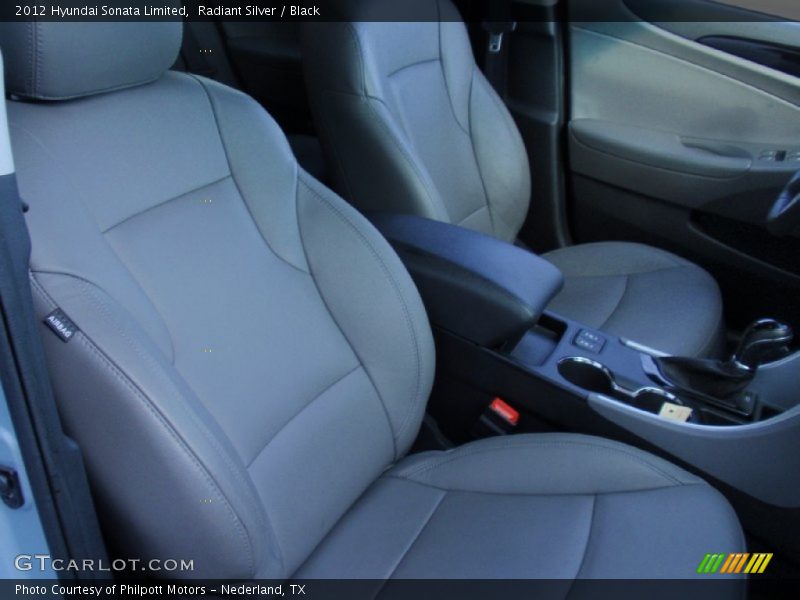 Radiant Silver / Black 2012 Hyundai Sonata Limited
