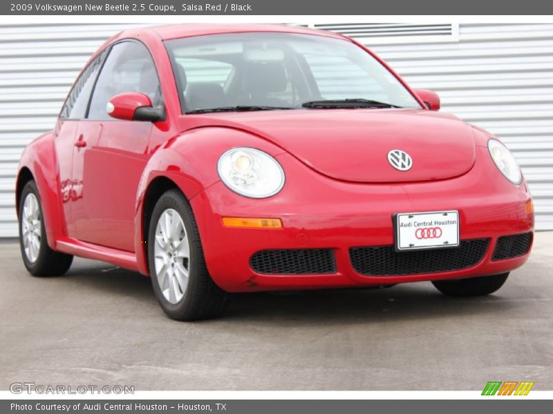 Salsa Red / Black 2009 Volkswagen New Beetle 2.5 Coupe