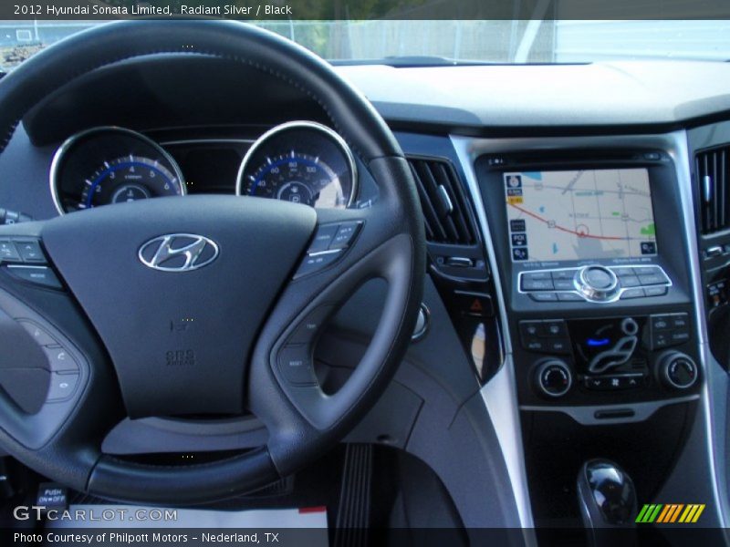 Radiant Silver / Black 2012 Hyundai Sonata Limited