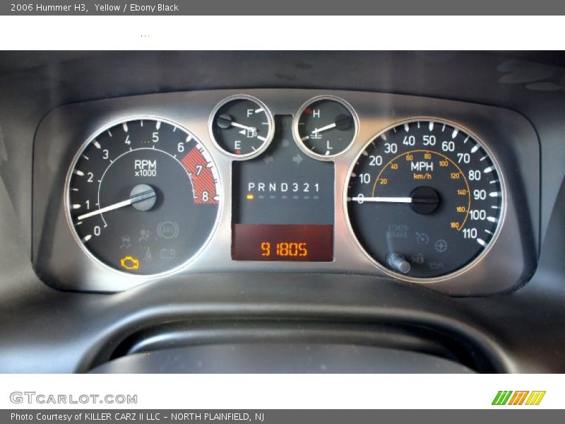 Yellow / Ebony Black 2006 Hummer H3