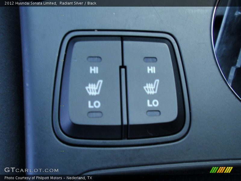Radiant Silver / Black 2012 Hyundai Sonata Limited