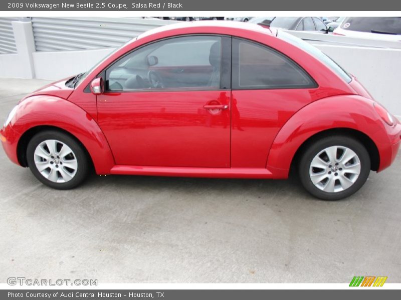 Salsa Red / Black 2009 Volkswagen New Beetle 2.5 Coupe