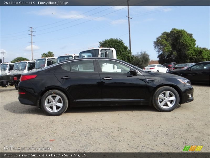Ebony Black / Beige 2014 Kia Optima LX