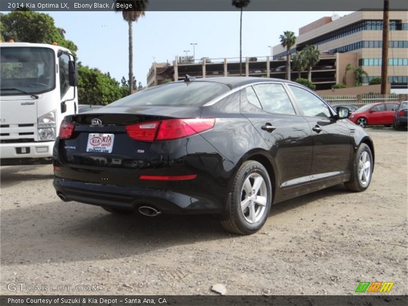 Ebony Black / Beige 2014 Kia Optima LX