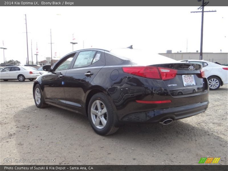 Ebony Black / Beige 2014 Kia Optima LX