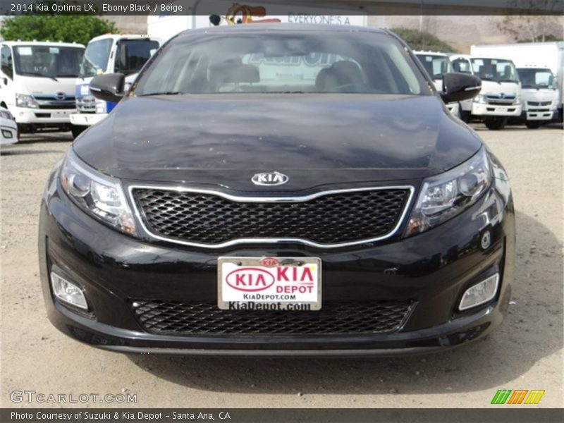 Ebony Black / Beige 2014 Kia Optima LX