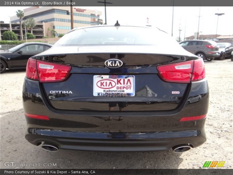 Ebony Black / Beige 2014 Kia Optima LX