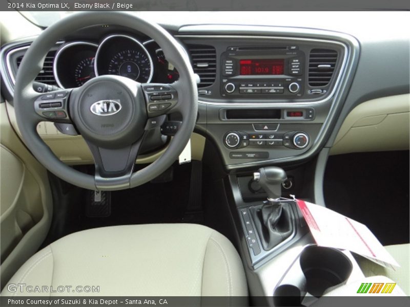 Ebony Black / Beige 2014 Kia Optima LX