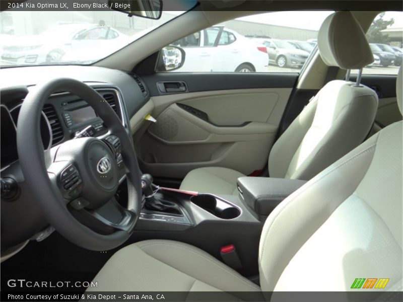 Ebony Black / Beige 2014 Kia Optima LX