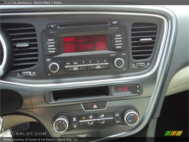 Ebony Black / Beige 2014 Kia Optima LX