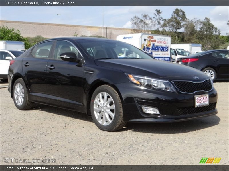 Ebony Black / Beige 2014 Kia Optima EX