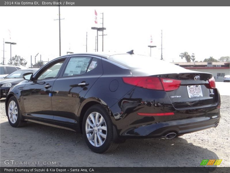 Ebony Black / Beige 2014 Kia Optima EX