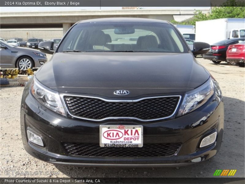 Ebony Black / Beige 2014 Kia Optima EX