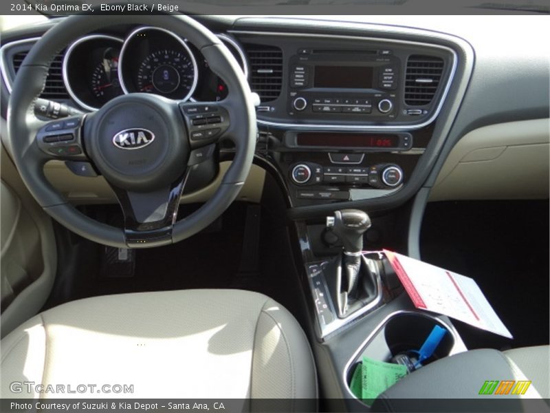 Ebony Black / Beige 2014 Kia Optima EX