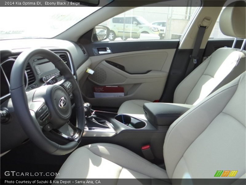 Ebony Black / Beige 2014 Kia Optima EX