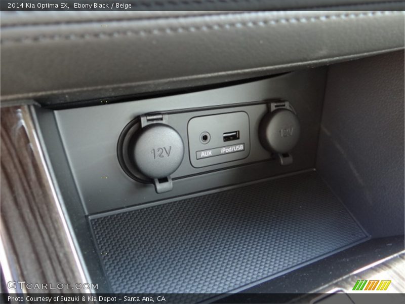 Ebony Black / Beige 2014 Kia Optima EX