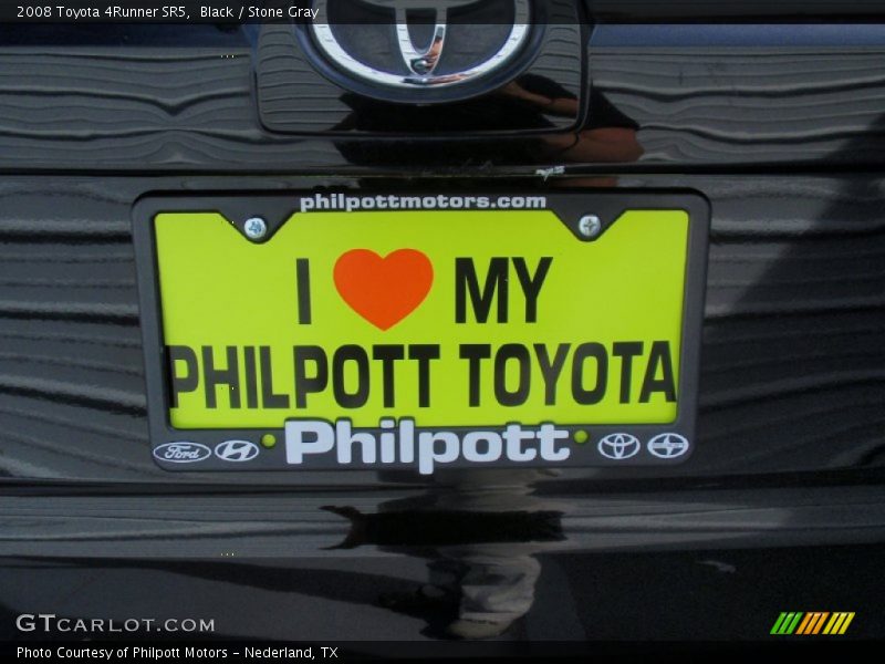 Black / Stone Gray 2008 Toyota 4Runner SR5