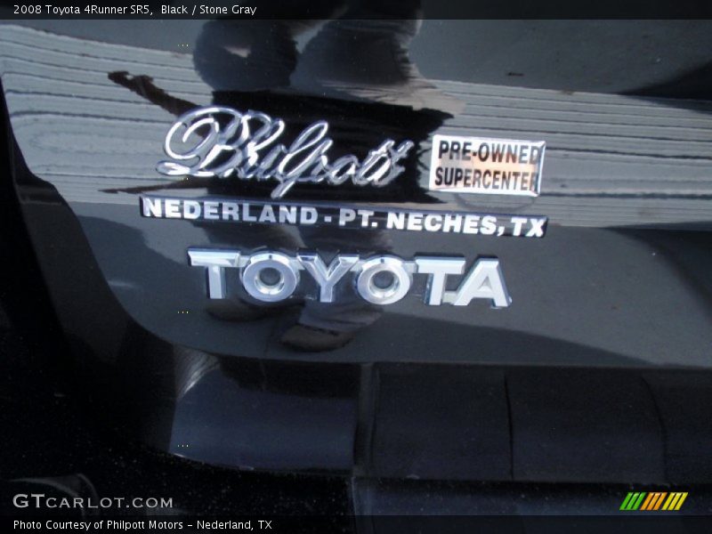 Black / Stone Gray 2008 Toyota 4Runner SR5