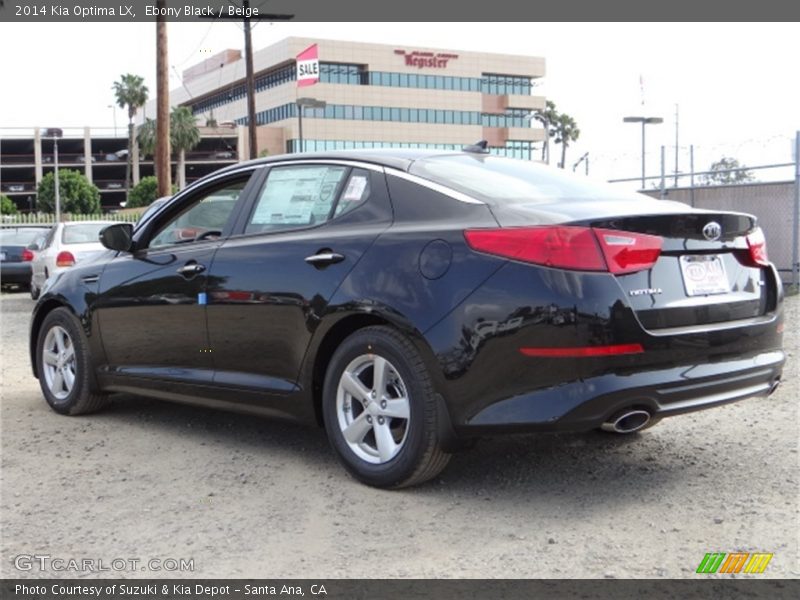 Ebony Black / Beige 2014 Kia Optima LX