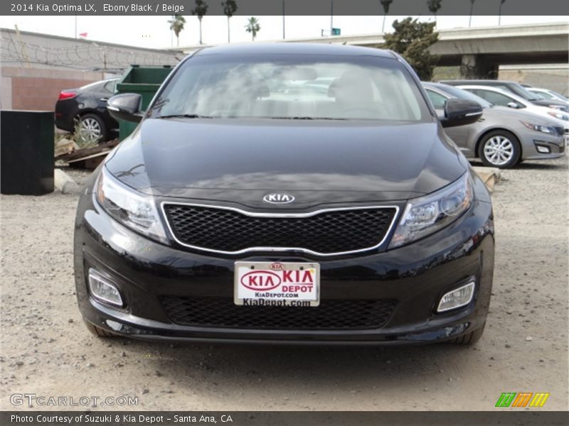 Ebony Black / Beige 2014 Kia Optima LX