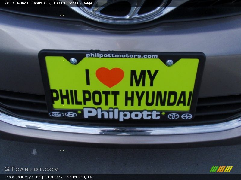 Desert Bronze / Beige 2013 Hyundai Elantra GLS