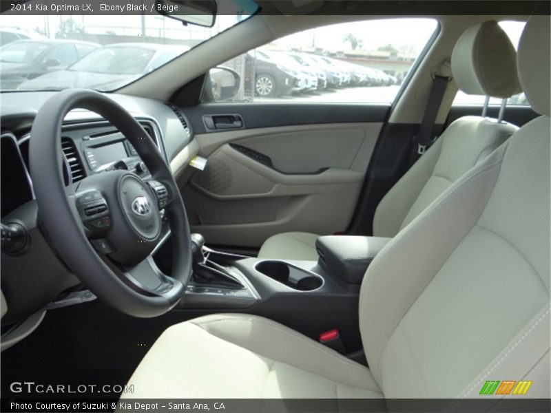 Ebony Black / Beige 2014 Kia Optima LX