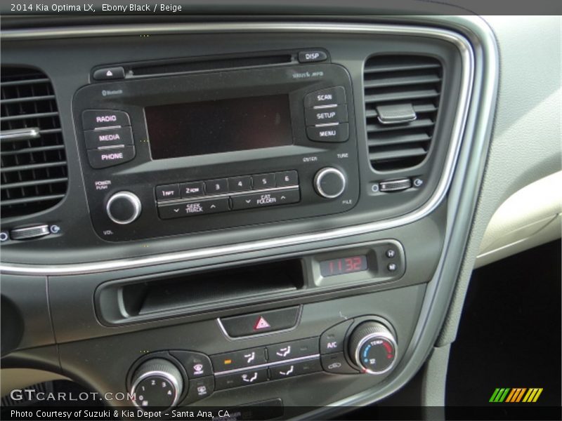 Ebony Black / Beige 2014 Kia Optima LX