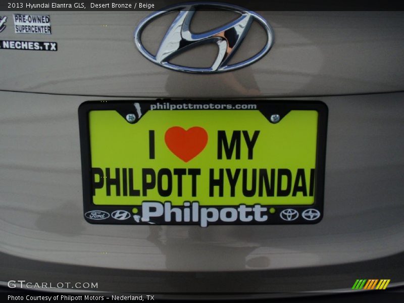 Desert Bronze / Beige 2013 Hyundai Elantra GLS