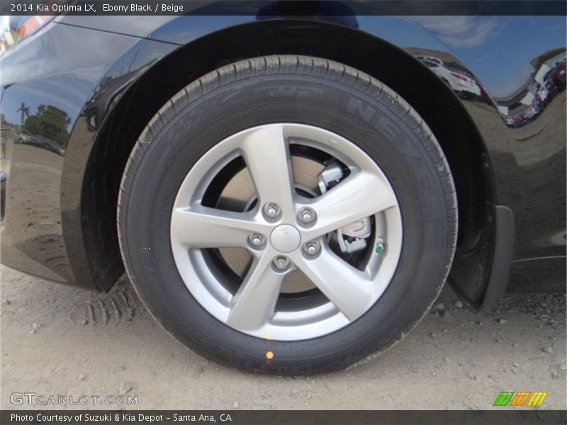 Ebony Black / Beige 2014 Kia Optima LX