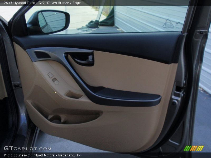 Desert Bronze / Beige 2013 Hyundai Elantra GLS