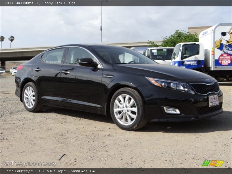 Ebony Black / Beige 2014 Kia Optima EX